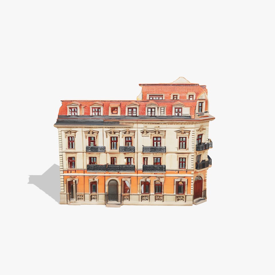 Classic Italian Mansion Baroque Architecture model pack